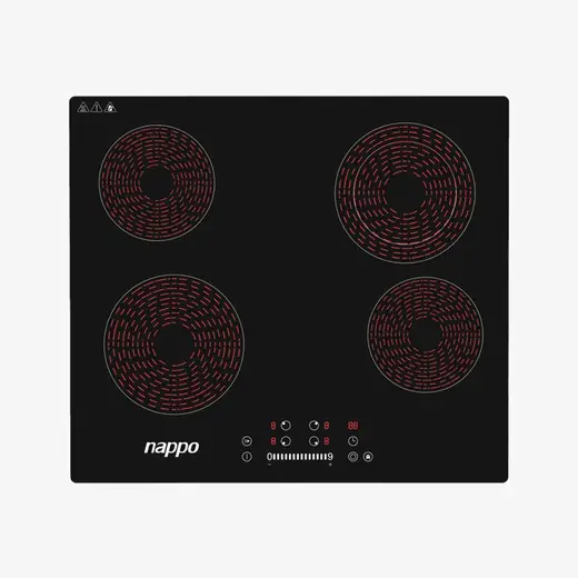 ANAFE VITROCERÁMICO EMPOTRABLE CUÁDRUPLE NAPPO NEE-373 (REG)
