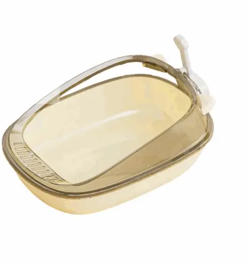ARENERO CON OREJAS P/ GATOS (ABIERTO) CREMA (REG)