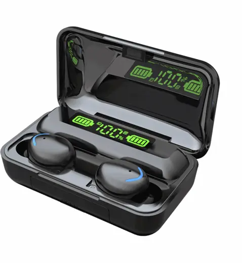 AURICULAR TWS CON ESTUCHE CARGADOR KAB-621 NEGRO (REG)