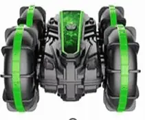 AUTO A CONTROL REMOTO TODO TERRENO 4X4  VERDE (REG)