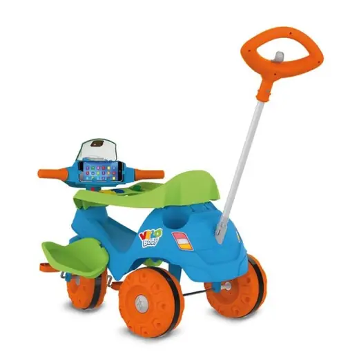 Bandeirante Triciclo Velobaby Paseo y Pedal (Azul)