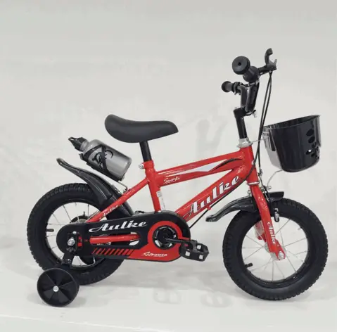 BICICLETA INFANTIL ARO 12" DOBLE FRENO C/HOPPIE CANASTO ROJO