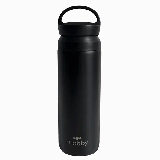 BOTELLA DEPORTIVA 500ML C/FILTRO NEGRO MOBBY (REG)
