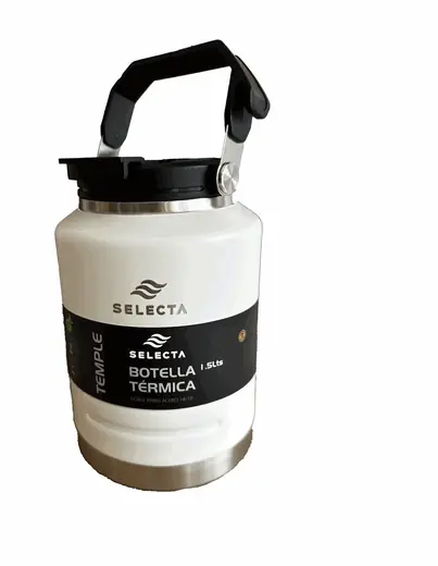 BOTELLA TERMICA 1.5L ACERO C/PICO BLANCO (REG)