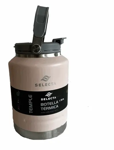 BOTELLA TERMICA 1.5L ACERO C/PICO ROSA (REG)