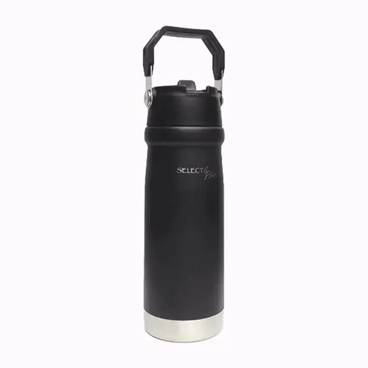 BOTELLA TERMICA 650ML DOBLE PARED NEGRO (REG)