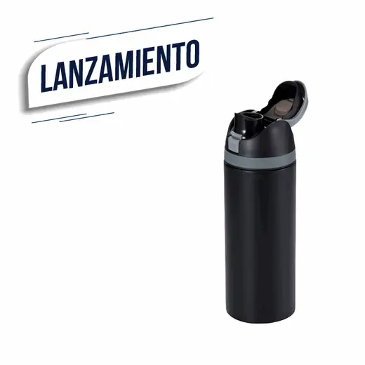 BOTELLA TERMICA ACERO 700ML SNOUT NEGRO (REG)