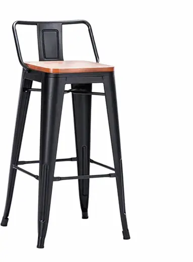 BUTACA TOLIX LEVEL CON ASIENTO DE MADERA (NG) (REG)