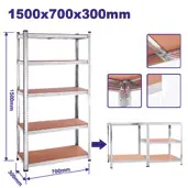 Emtop Herrajes y Otros ESTANTE RACK 5 NIVELES