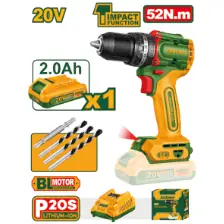 Jadever TALADRO PERCUTOR INALÁMBRICO 52NM