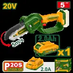 Jadever MINI MOTOSIERRA INALÁMBRICA 5” S/B