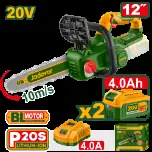 Jadever JDGC1552 MOTOSIERRA A COMBUSTION 18" 46CC
