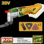 Jadever MULTIHERRAMIENTA OSCILATORIA + ACC. 20V