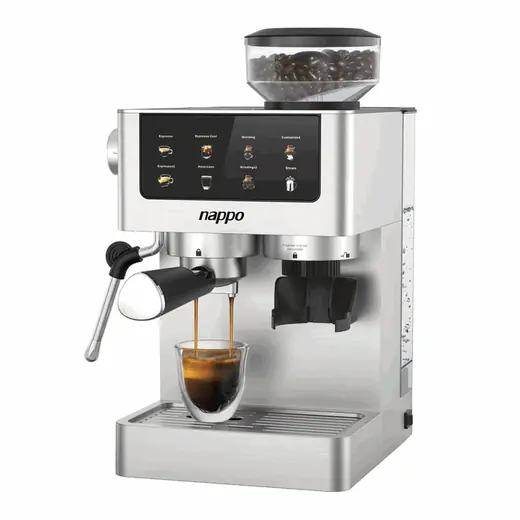 CAFETERA ESPRESSO BARISTA DELUXE 6 EN 1 C/MOLINILLO DE CAFE Y ESPUMADOR NEC-339 (REG)