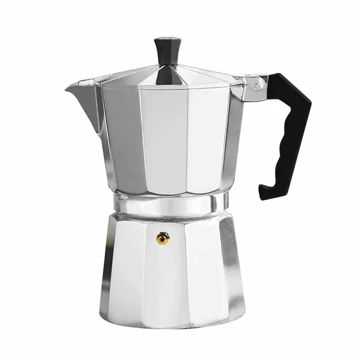 CAFETERA ITALIANA ALUMINIO 300ML 6T PLATA VARENNA (REG)