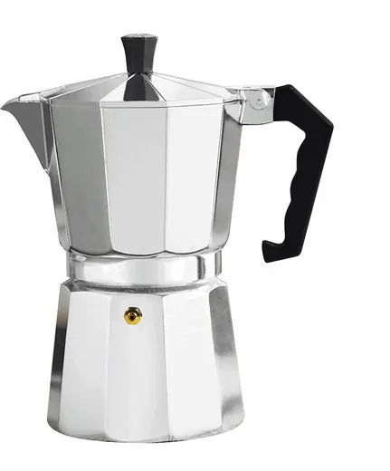 CAFETERA ITALIANA ALUMINIO 450ML 9T PLATA VARENNA (REG)