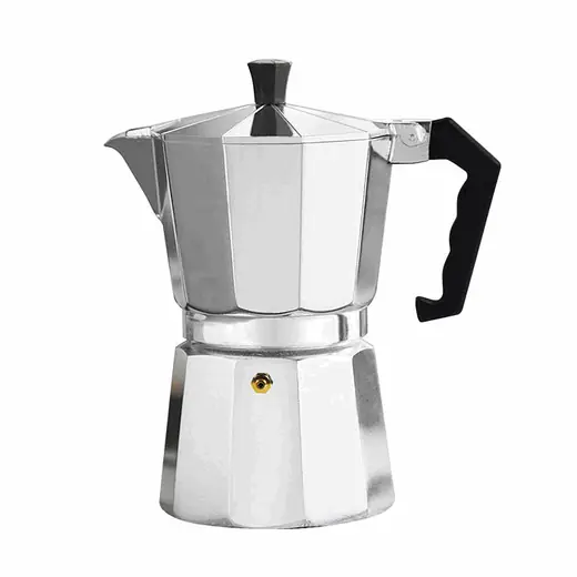 CAFETERA ITALIANA ALUMINIO 600ML 12T PLATA VARENNA (REG)