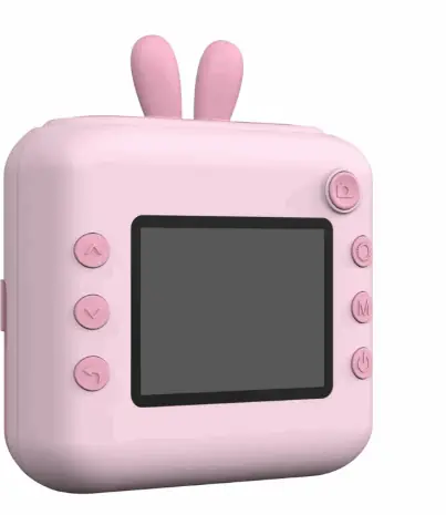 CÁMARA INFANTIL PORTÁTIL C/ IMPRESORA. ROSA (REG)