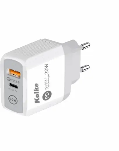CARGADOR KOLKE CARGA RAPIDA 20W KCR-2576 (REG)