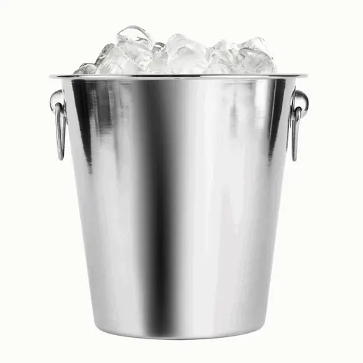 CHAMPAGNERA INT.ACERO BRILLO EXT. MATE D21CM (REG)