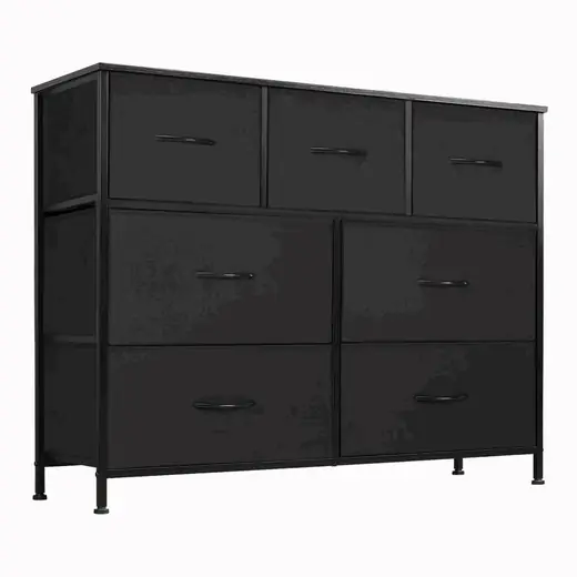 COMODA 7 CAJONES DECOTEAM DDC-038 NEGRO