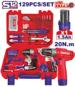 Emtop • 1x Llave ajustable de 6" • 1x Martillo de uña de 8oz • 1x Busca