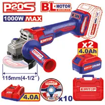 Emtop AMOLADORA 115MM (1000W)