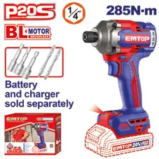 Emtop ATORNILLADOR DE IMPACTO 1/4" (285NM) ECIRL2028
