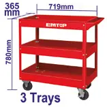 Emtop CARRO PARA HERRAMIENTAS (3 BANDEJAS)