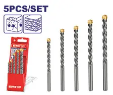 Emtop JUEGO MECHAS ACERO RAPIDO (15 PZAS.) Juego de 19 piezas.