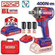 Emtop LLAVE DE IMPACTO 1/2" (500NM)
