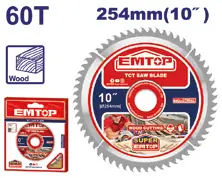 Emtop SIERRA CIRCULAR 140MM | DISCO SIERRA CORTE MADERA
