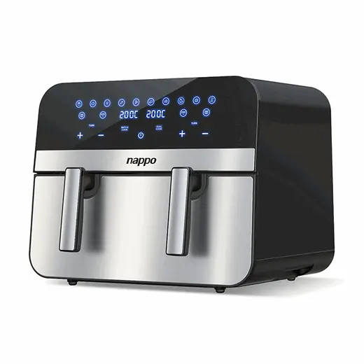 FREIDORA DIGITAL NAPPO SIN ACEITE DOBLE NUTRIFRYER 11L NEF-248 (REG)