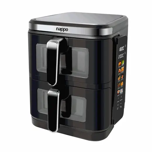 FREIDORA DIGITAL NAPPO SIN ACEITE DOBLE VERTICAL DUAL PRO 11L NEF-251 (REG)