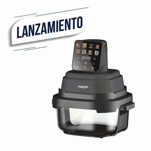FREIDORA DIGITAL SIN ACEITE DE VIDRIO 4L NAPPO NEF-349