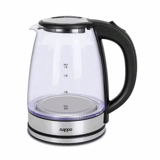 JARRA ELÉCTRICA NAPPO DE VIDRIO 1.8L CON LUZ LED NEJ-345 (REG)