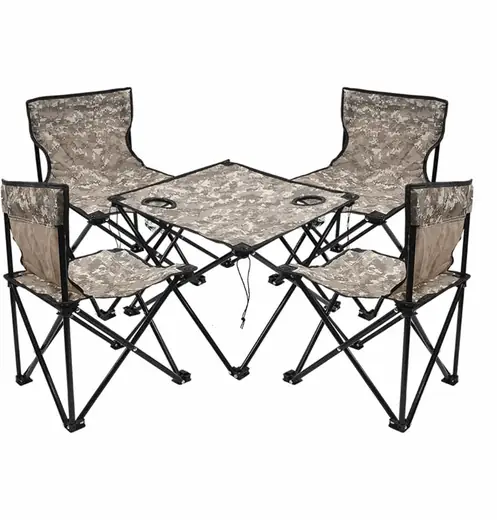 JUEGO DE SILLAS DE CAMPING & MESA LEVEL PLEGABLE