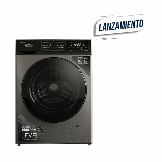 LAVASECARROPAS LEVEL SILVER 12KG LAVADO / 8KG SECADO