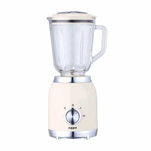 LICUADORA ELECTRICA NAPPO VIDRIO 2 VELOCIDADES + PULSO NEL-315 BEIGE (REG)