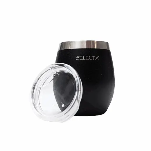 MATE 240ML DOBLE PARED NEGRO AQUA SELECTA (REG)