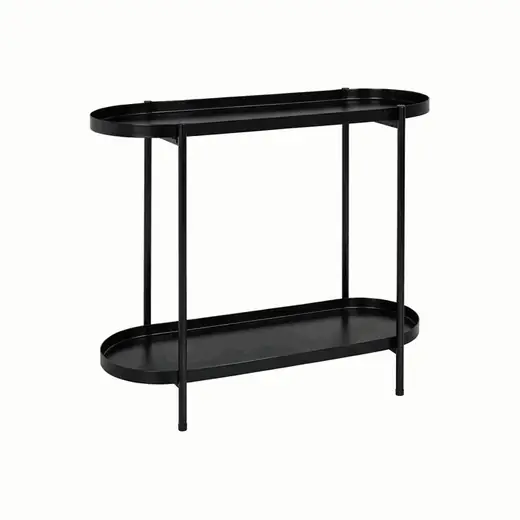 MESA 2 NIVELES 54X25X56CM METAL NEGRO