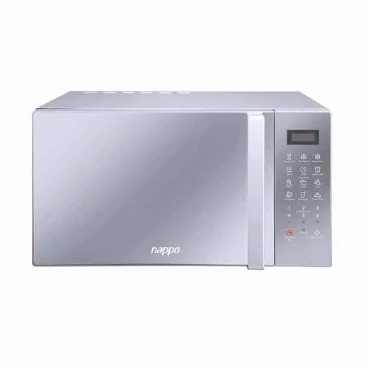 MICROONDAS NAPPO 28L PLATEADO C/VIDRIO REFLECTOR 60HZ EM9P03XX-P00B00 (REG)