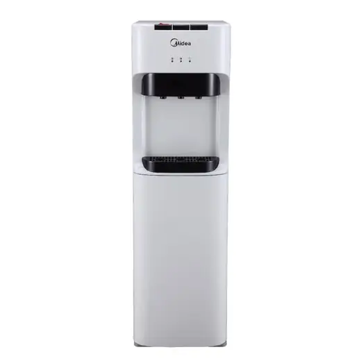 Midea BEBEDERO DE PIE P/BOTELLON F/C CON BOTELLON — Compresor de alta eficiencia. Agua Fria ≥10º C, Agua Caliente ≤ 85º C. Dispositivo de seguridad para prevenir…