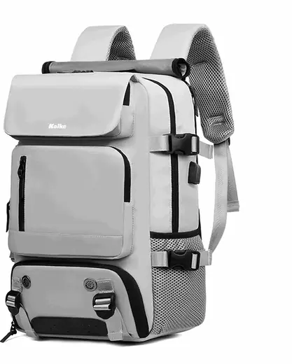 MOCHILA DE VIAJES HIKES KVM-720 GRIS (REG)