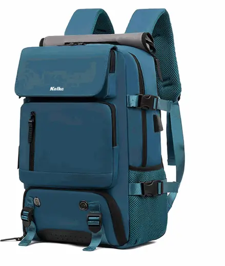 MOCHILA DE VIAJES HIKES KVM-720 PETROLEO (REG)