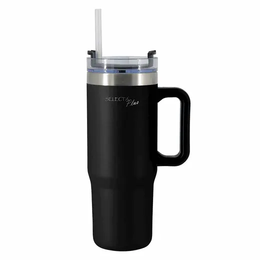 MUG TRAVEL TERMICO 900ML ACERO INOX NEGRO SELECTA (REG)