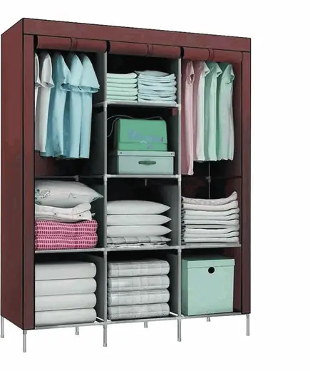 ROPERO DE TELA 88130 DECOTEAM BORDEAUX