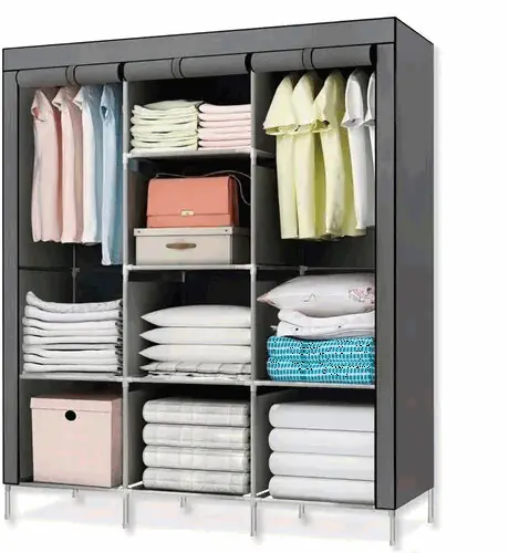 ROPERO DE TELA 88130 DECOTEAM GRIS