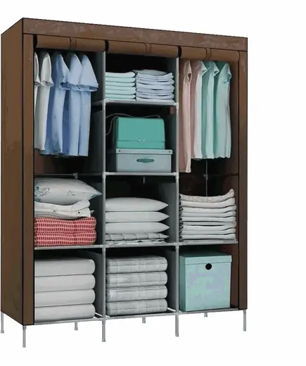 ROPERO DE TELA 88130 DECOTEAM MARRON