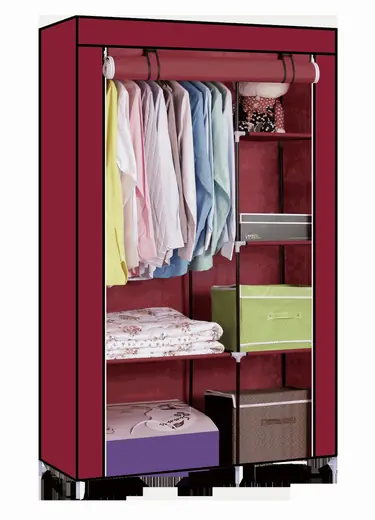 ROPERO DECOTEAM BORDEAUX 105*45*170CMS DDR-005 (REG)